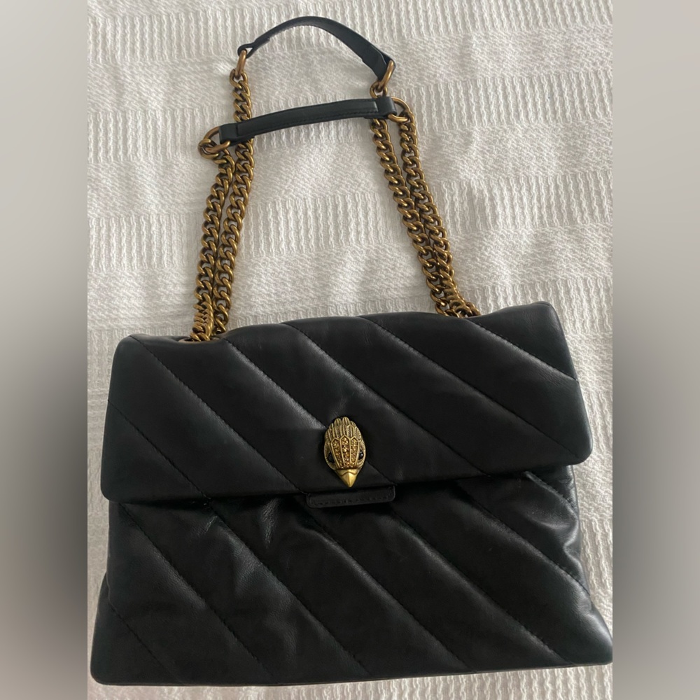 Kurt Geiger Black Purse with Gold Bird